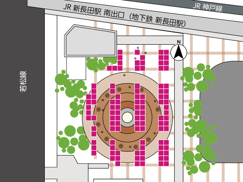 新長田広場会場マップ